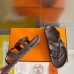 Hermes Inboard Sandals in Burgundy Leather and Ribbon Hermes Inboard Sandals in Burgundy Leather and Ribbon