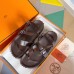 Hermes Inboard Sandals in Burgundy Leather and Ribbon Hermes Inboard Sandals in Burgundy Leather and Ribbon