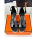 Hermes Elda Espadrilles in Black Leather Hermes Elda Espadrilles in Black Leather