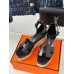 Hermes Elda Espadrilles in Black Leather Hermes Elda Espadrilles in Black Leather