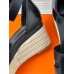 Hermes Elda Espadrilles in Black Leather Hermes Elda Espadrilles in Black Leather