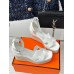 Hermes Elda Espadrilles in White Leather