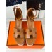 Hermes Elda Espadrilles in Brown Leather Hermes Elda Espadrilles in Brown Leather