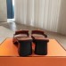 Hermes Women's Ilot 50 Sandals in Brown Leather Hermes Women's Ilot 50 Sandals in Brown Leather