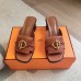 Hermes Women's Ilot 50 Sandals in Brown Leather Hermes Women's Ilot 50 Sandals in Brown Leather