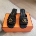 Hermes Women's Ilot 50 Sandals in Black Leather Hermes Women's Ilot 50 Sandals in Black Leather