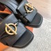 Hermes Women's Ilot 50 Sandals in Black Leather Hermes Women's Ilot 50 Sandals in Black Leather