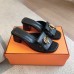 Hermes Women's Ilot 50 Sandals in Black Leather Hermes Women's Ilot 50 Sandals in Black Leather