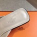Hermes Women's Ilot 50 Sandals in White Leather Hermes Women's Ilot 50 Sandals in White Leather