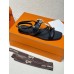 Hermes June Sandals in Black Leather Hermes June Sandals in Black Leather