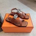 Hermes Women's Ines Sandals in Brown Leather Hermes Women's Ines Sandals in Brown Leather