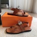 Hermes Women's Ines Sandals in Brown Leather Hermes Women's Ines Sandals in Brown Leather