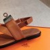 Hermes Women's Ines Sandals in Brown Leather Hermes Women's Ines Sandals in Brown Leather