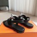 Hermes Women's Ines Sandals in Black Leather Hermes Women's Ines Sandals in Black Leather