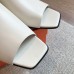 Hermes Women's Idole Sandals in White Leather Hermes Women's Idole Sandals in White Leather