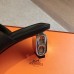 Hermes Women's Iconique 60 Sandals in Black Leather