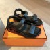 Hermes Women's Junior Sandals in Black Nappa Leather Hermes Women's Junior Sandals in Black Nappa Leather