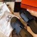 Hermes Men's Izmir Sandals In Black Clemence Leather Hermes Men's Izmir Sandals In Black Clemence Leather