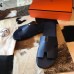 Hermes Men's Izmir Sandals In Blue Saphir Epsom Calfskin Hermes Men's Izmir Sandals In Blue Saphir Epsom Calfskin