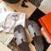 Hermes Men's Izmir Sandals In Grey Epsom Calfskin Hermes Men's Izmir Sandals In Grey Epsom Calfskin