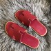Hermes Men's Izmir Sandals In Red Epsom Calfskin Hermes Men's Izmir Sandals In Red Epsom Calfskin