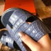 Hermes Men's Izmir Sandals In Blue Matte Niloticus Crocodile Leather Hermes Men's Izmir Sandals In Blue Matte Niloticus Crocodile Leather