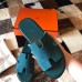 Hermes Men's Izmir Sandals In Green Suede Calfskin Hermes Men's Izmir Sandals In Green Suede Calfskin
