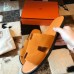 Hermes Men's Izmir Sandals In Yellow Suede Calfskin Hermes Men's Izmir Sandals In Yellow Suede Calfskin