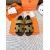 Hermes Men's Genius Sandals In Green Suede Calfskin Hermes Men's Genius Sandals In Green Suede Calfskin