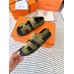 Hermes Men's Genius Sandals In Green Suede Calfskin Hermes Men's Genius Sandals In Green Suede Calfskin