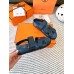 Hermes Men's Genius Sandals In Blue Calfskin Hermes Men's Genius Sandals In Blue Calfskin