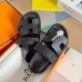 Hermes Men's Chypre Sandals in Black Calfskin Hermes Men's Chypre Sandals in Black Calfskin