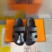 Hermes Men's Chypre Sandals in Black Calfskin Hermes Men's Chypre Sandals in Black Calfskin