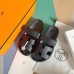Hermes Men's Chypre Sandals in Black Calfskin Hermes Men's Chypre Sandals in Black Calfskin
