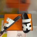 Hermes Men's Chypre Sandals in White Calfskin Hermes Men's Chypre Sandals in White Calfskin