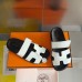 Hermes Men's Chypre Sandals in White Calfskin Hermes Men's Chypre Sandals in White Calfskin