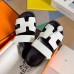 Hermes Men's Chypre Sandals in White Calfskin Hermes Men's Chypre Sandals in White Calfskin