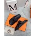 Hermes Men's Chypre Sandals in Black Epsom Calfskin Hermes Men's Chypre Sandals in Black Epsom Calfskin