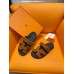 Hermes Men's Chypre Sandals in Brown Suede Calfskin Hermes Men's Chypre Sandals in Brown Suede Calfskin