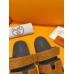 Hermes Men's Chypre Sandals in Brown Suede Calfskin Hermes Men's Chypre Sandals in Brown Suede Calfskin