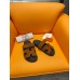 Hermes Men's Chypre Sandals in Brown Suede Calfskin Hermes Men's Chypre Sandals in Brown Suede Calfskin