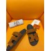 Hermes Men's Chypre Sandals in Brown Suede Calfskin Hermes Men's Chypre Sandals in Brown Suede Calfskin