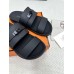 Hermes Men's Jackson Sandal in Black Calfskin