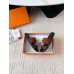 Hermes Men's Jackson Sandal in Brown Suede Leather
