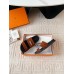 Hermes Men's Jackson Sandal in Brown Suede Leather