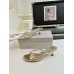 Jimmy Choo Etana 50 Mule Sandals in Gold Metallic Leather