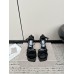 Jimmy Choo Ixia Sandals 95mm in Black Patent Calfskin Jimmy Choo Ixia Sandals 95mm in Black Patent Calfskin