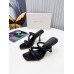 Jimmy Choo Diosa 90 Sandals In Black Nappa Leather