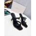 Jimmy Choo Diosa 90 Sandals In Black Nappa Leather