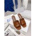 Manolo Blahnik Picoux 70mm Sandals In Brown Lambskin
